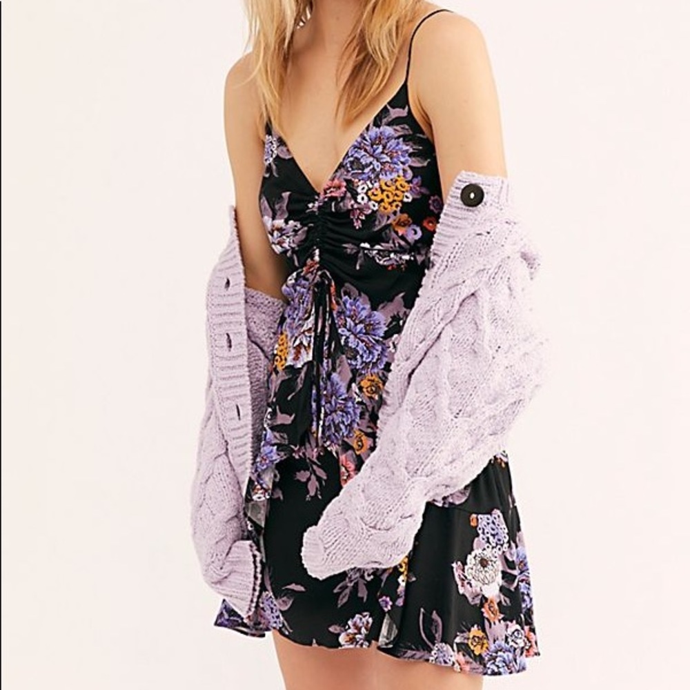Free People Happy Heart Mini Dress